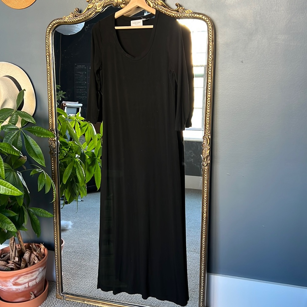 Sonnet James Marni Scoop Neck Maxi Dress, Black Sz S